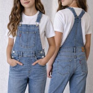 Levi's Girls Denim Overalls Size 14 Blue Classic Adjustable
Strap Jean Overalls